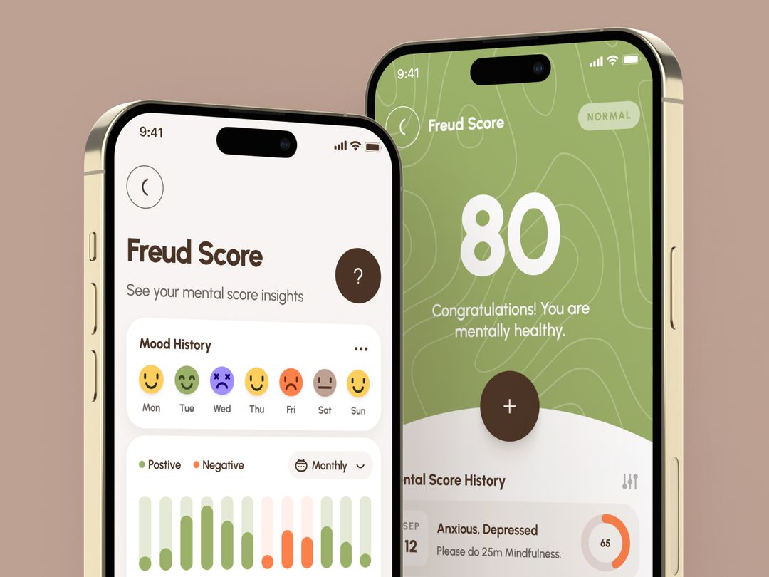 strangehelix.bio | Product | freud UI Kit: AI-Driven Mental Health App